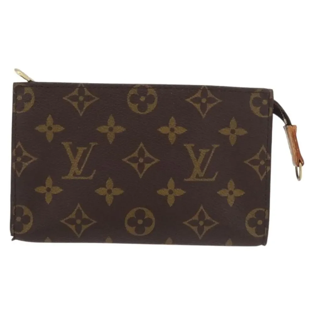 Louis Vuitton Monogram Bucket PM Accessory Pouch Brown